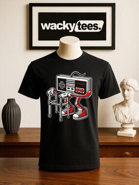 Old Gamer Retro NES Controller Gaming Gamer Graphic Tee Shirt